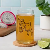 Baby Goat Beer Can Glass - 16oz, Dishwasher Safe, Hand-Drawn