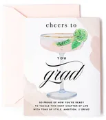 Champagne Cheers to You Grad - Graduation Greeting Card