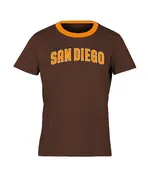 AET 1217 San Diego D-1 Emb Brown Adult T- Shirt