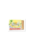 7" X 5" Watercolor Souvenir Matchbook Prints - Barcelona