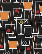 Cocktail Wallpaper Print