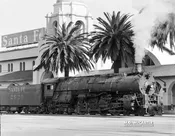 AT&SF 4-8-4 Northern 2929 at San Diego Santa Fe Depot – 1953
