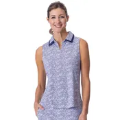 Belyn Key EMERALD BAY Collared Luna Sleeveless Top