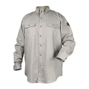 7 oz. FR Cotton Work Shirt, Stone Khaki - WF2110-ST-2XL