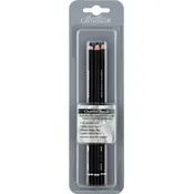 3 Carded Charcoal Pencil Soft, Medium, Hard