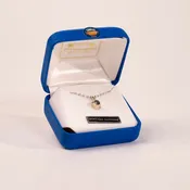 4 MM Montana Sapphire Rose Pendant by Mac's Gems