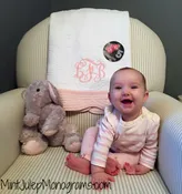 Baby Quilt with Monogram