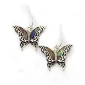 Abalone Butterfly Earrings