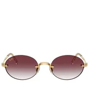A$AP Rocky x Ray-Ban Rimless - Polished Arista Gold/Clear Gradient Dark Violet