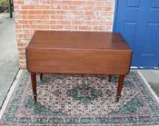 American Antique Mahogany Drop Leaf Table | Classic Dining Room Furniture