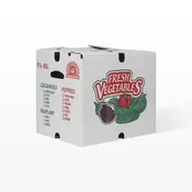 1 1/9 Bushel Waxed Vegetable Boxes
