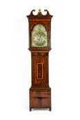 19th Century Inlay Mahogany Wood Long Case Clock — LA MAISON SUPREME