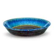 Amber Blue Pie Plate