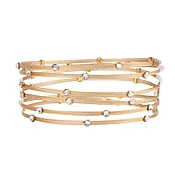 Beautiful Illusion Bracelet 3598: Clear/ Gold