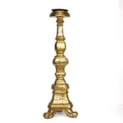 18″ Gold Pillar Candle Holder
