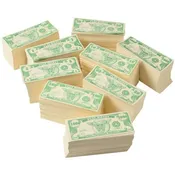 1000 Pcs Paper Play Money Set