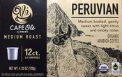 CAFE OLÃƒÆ’Ã¢â‚¬Â° Cafe Ole Organics Peruvian Medium Roast Single Serve Coffee Cups