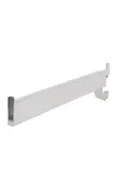 12 inch Dimensional Straight Chrome Faceout for Slotted Standard - 1 inch slots 2 inch on center
