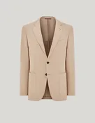 Beige Canali Travel wool flannel modern-fit Kei jacket