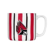 Ball State Cardinals Brush Stroke Stripe Mug