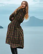 Brushed Cotton Check Dress