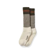 1970s Logger Thermal Socks - Green Brown