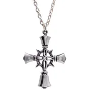 Handbell Cross Pendant with Chain