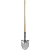 #2 Extra Durable Round Point Shovel 14 Gauge 48" Wood Handle