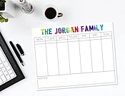 Busy Week Pad: Tie Dye (Classic) — a little card company