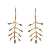 Branch Earrings in Gold Finish