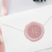 2-D Single Initial Adhesive Wax Seals #8050