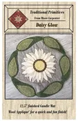 Daisy Glow Candle Mat Wool Applique Pattern