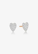 angele diamond heart studs