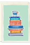 Book Stack Get Well Card