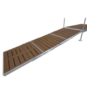 12' Modular Aluminum Gangway with Brown Composite Decking
