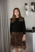 Miss Issippi Ruffle Collar Ribbed Top