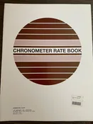 BK-0136 Chronometer Rate Book D-47