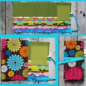Medium Tool Roll - knitting needles, average brushes