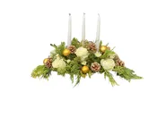 Winter Splendor Centerpiece with Candle