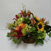 sunflower basket