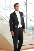 Classic Black Tailcoat Tuxedo