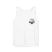 Jeep Company Tank Top — "Hill's Auto and Jeep" Vintage SUV Logo