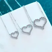 1.2 Ct. Moissanite Heart Pendant
