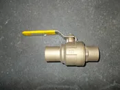 1 1/2" Sweat Bronze F/P Ball Valve