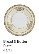 Bancroft Encrusted Bread and Butter Plate