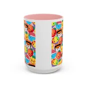 Caricature Pink - Accent Coffee Mug