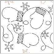 Mittens N Snowflakes Pantograph