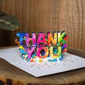 Cardstalked - Handmade pop-up Thank You Card-Unique Appreciation