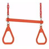 Machrus Swingan Trapeze Swing Bar with Vinyl Coated Chain - Fully Assembled