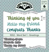 1002 Karen Burniston - Word Set 1 - Greetings
